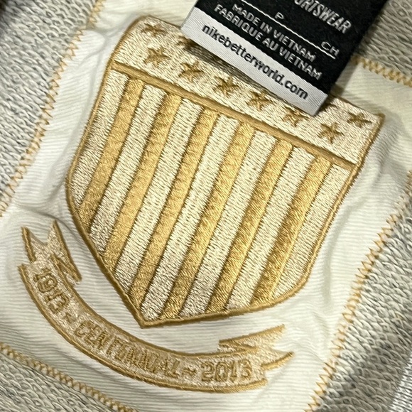 United States Soccer 1913 Centennial Crewneck Gray Nike Women's Sweatshirt - Picture 4 of 9